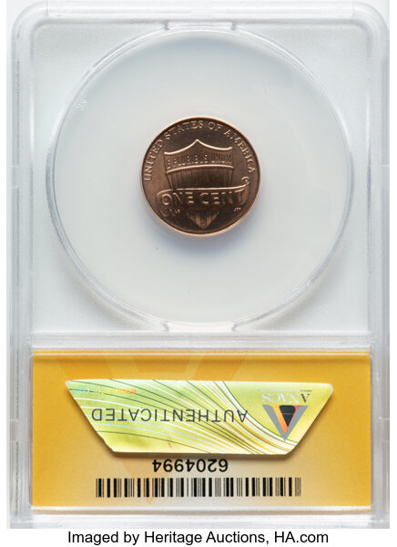 image for: 2018 1C Shield MS68 Red ANACS....