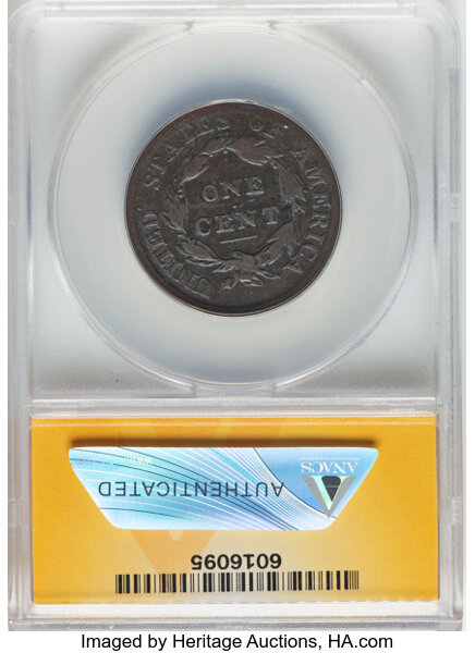 image for: 1812 1C Small Date, S-291, B-1, R.2 -- Corroded -- ANACS. VG8 Details.  Mintage 1,075,500....