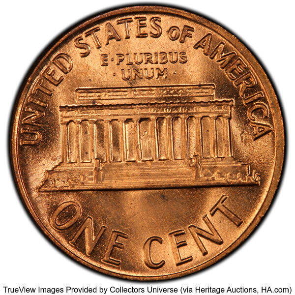 image for: 1970-S 1C Large Date, Doubled Die Obverse, FS-103, MS64 Red PCGS. Formerly FS-030.1. PCGS Population: (77/91).  Mintage 693...