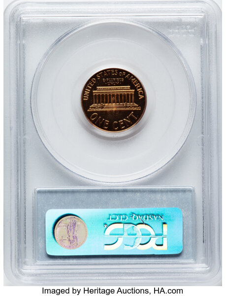 image for: 1960 1C Sm/Lg Date PR66 Red Cameo PCGS. PCGS Population: (3/18)....