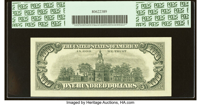 image for: Fr. 2166-F $100 1969C Federal Reserve Note. PCGS Gem New 66PPQ....