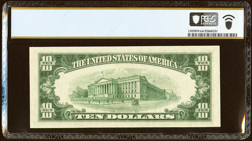image for: Fr. 1708 $10 1953B Silver Certificate. PCGS Banknote Choice Unc 64 PPQ....
