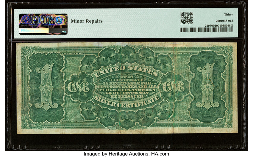 image for: Fr. 219 $1 1886 Silver Certificate PMG Very Fine 30....