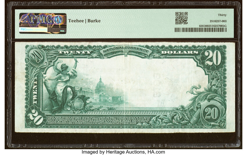 image for: Hammond, IN - $20 1902 Plain Back Fr. 658 The Citizens National Bank Ch. # (M)8199 PMG Very Fine 30....