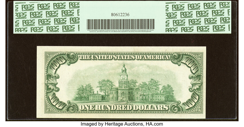 image for: Fr. 2159-E $100 1950B Federal Reserve Note. PCGS New 62PPQ....