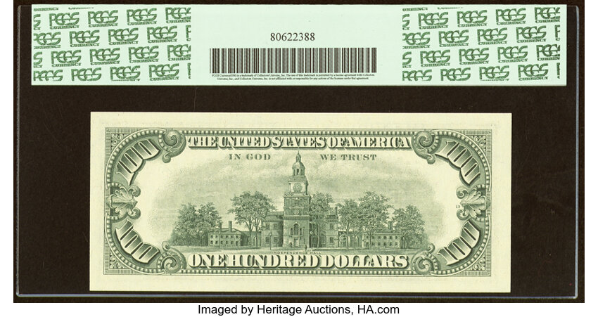 image for: Fr. 2166-F $100 1969C Federal Reserve Note. PCGS Gem New 66PPQ....