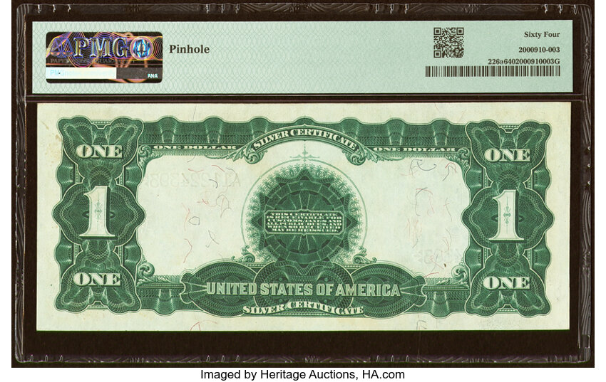 image for: Fr. 226a $1 1899 Silver Certificate PMG Choice Uncirculated 64....