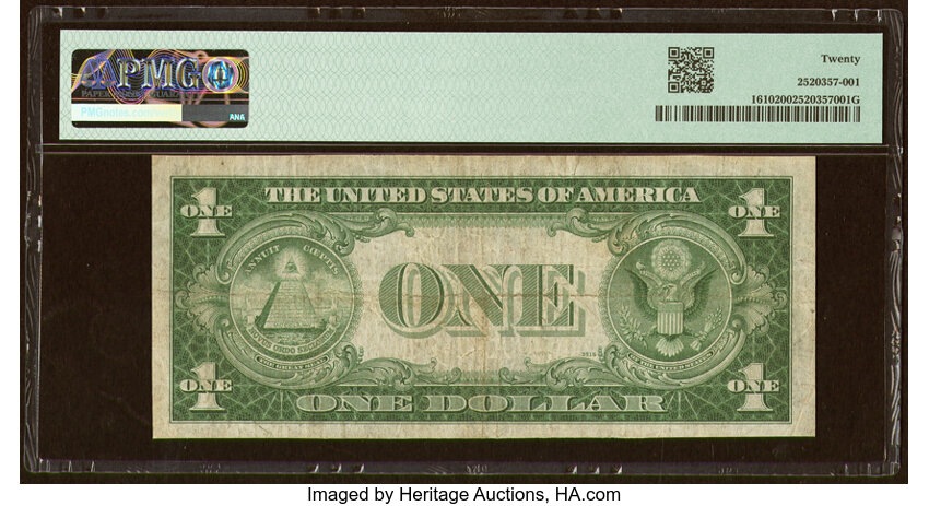 image for: Fr. 1610 $1 1935A S Silver Certificate. PMG Very Fine 20....