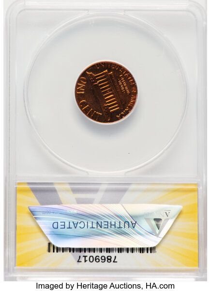 image for: 1984 1C Double Die Obverse, Doubled Ear, FS-101, Die 1 MS60 Red ANACS.  Mintage 8,151,079,000....