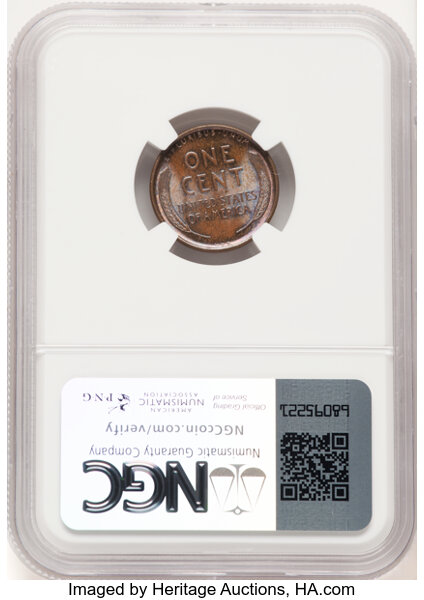 image for: 1909 VDB 1C  Double Die Obverse, FS-1102  MS64 Brown NGC. NGC Census: 17 in 64, 4 finer (10/25). CDN: $165 Whsle. Bid for N...