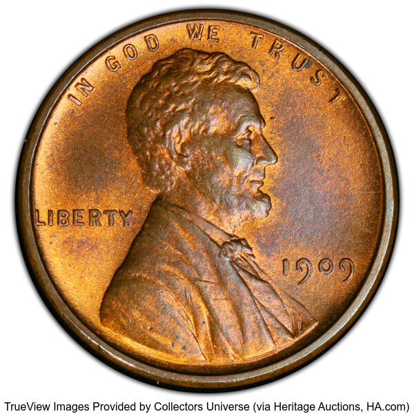 image for: 1909 VDB 1C Doubled Die Obverse, FS-1101, MS64 Red and Brown PCGS. PCGS Population: 31 in 64, 16 finer (10/25). CDN: $190 W...