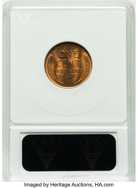 image for: 1955-S/S/S 1C Repunched Mintmark, FS-501, MS65 Red ANACS. Formerly FS-021.97. RPM-1. Housed in a small-sized holder.  Minta...