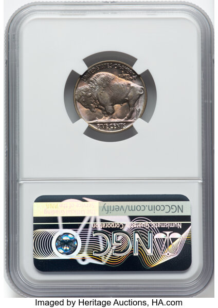 image for: 1938-D/S 5C Buffalo, FS-512, MS66 NGC. CAC.  Mintage 7,020,000....