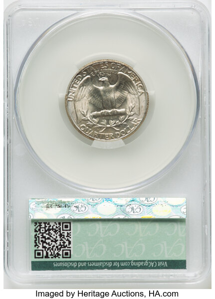 image for: 1934 25C Light Motto, FS-401, MS64 CACG.  Mintage 31,912,052....