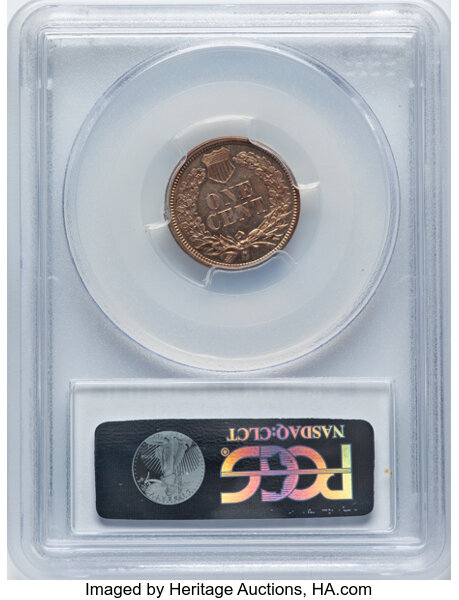 image for: 1859 P1C Indian Cent, Judd-228, Pollock-272, R.1, MS64 PCGS. CAC. CAC Population: (23/32)....