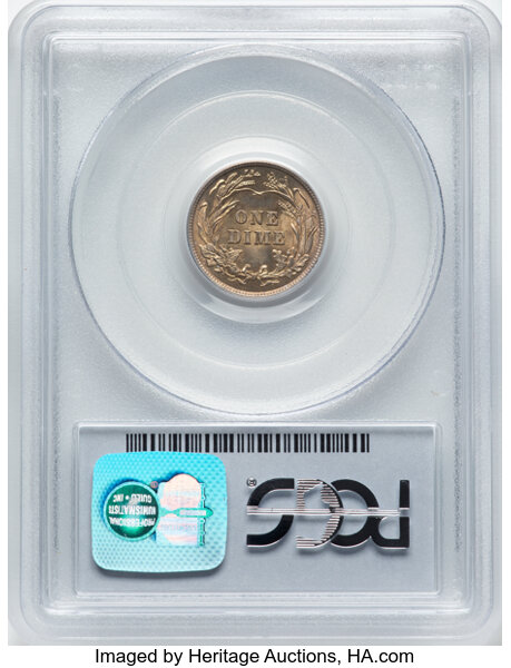 1916 10c Barber MS64 thumbnail 3