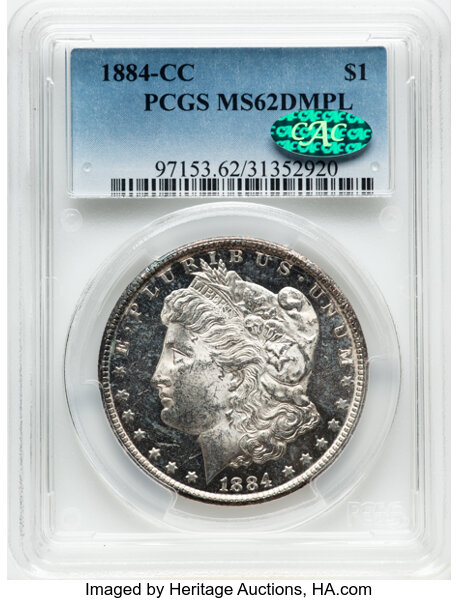 1884 CC One Dollar MS Values | Greysheet