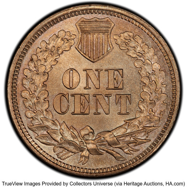 image for: 1859 P1C Indian Cent, Judd-228, Pollock-272, R.1, MS64 PCGS. CAC. CAC: 23 in 64, 34 finer (10/25).  CDN: $1,800 Whsle. Bid ...