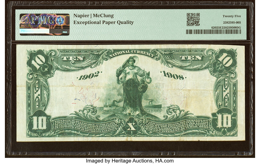 image for: Phoenixville, PA - $10 1902 Date Back Fr. 620 The Farmers & Mechanics National Bank Ch. # (E)1936 PMG Very Fine 25 EPQ....