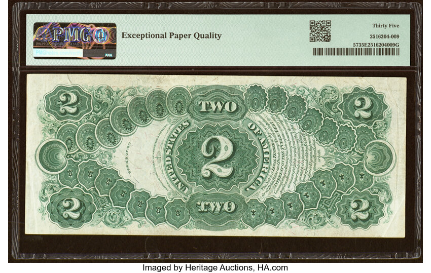 image for: Fr. 57 $2 1917 Legal Tender PMG Choice Very Fine 35 EPQ....