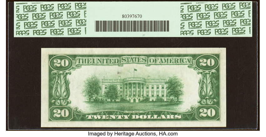 image for: Fr. 2050-H $20 1928 Federal Reserve Note. PCGS Very Choice New 64....