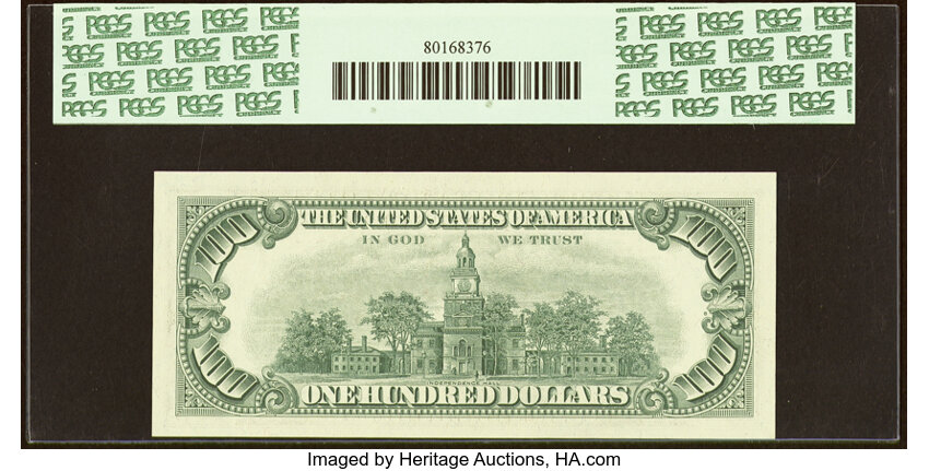 image for: Fr. 2164-C $100 1969 Federal Reserve Note. PCGS Very Choice New 64PPQ....