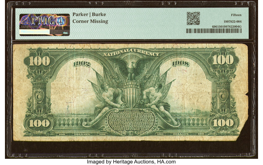 image for: Waco, TX - $100 1902 Date Back Fr. 696 The Waco National Bank Ch. # (S)2189 PMG Choice Fine 15....