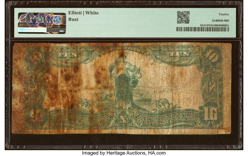 image for: Orange, TX - $10 1902 Plain Back Fr. 634 The Orange National Bank Ch. # 6050 PMG Fine 12 Net....