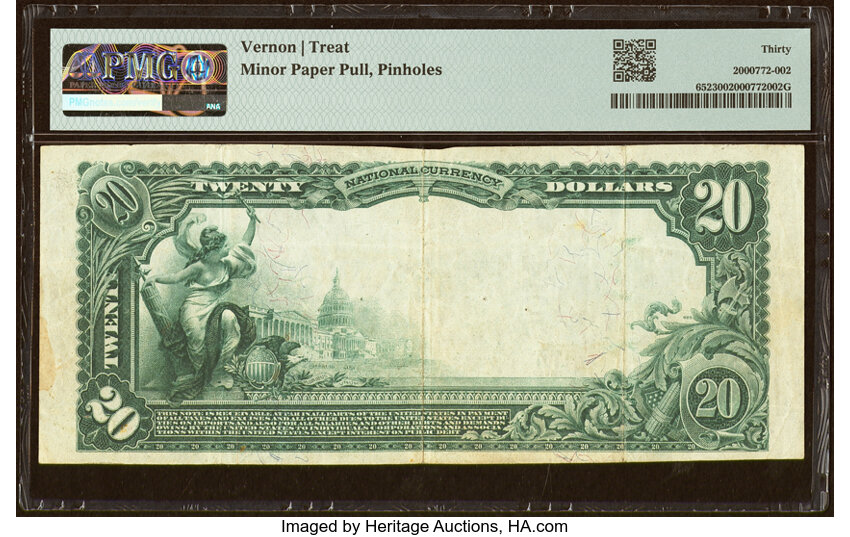 image for: Cambridge, IA - $20 1902 Plain Back Fr. 652 The First National Bank Ch. # (M)9014 PMG Very Fine 30....
