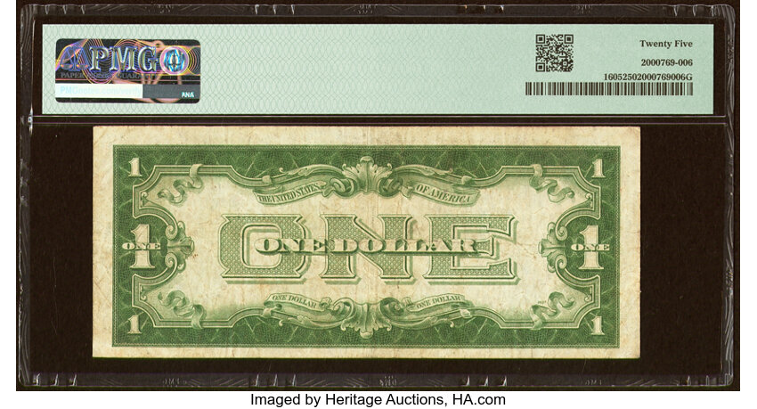 image for: Fr. 1605 $1 1928E Silver Certificate. I-B Block. PMG Very Fine 25....