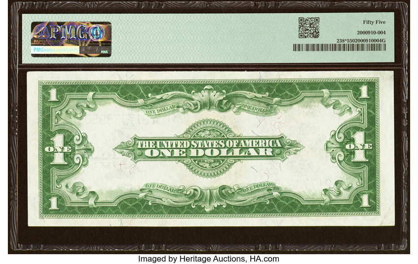 image for: Fr. 238* $1 1923 Silver Certificate Star Note PMG About Uncirculated 55....