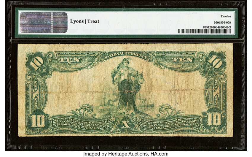 image for: Boise, ID - $10 1902 Plain Back Fr. 625 Boise City National Bank Ch. # (P)3471 PMG Fine 12....