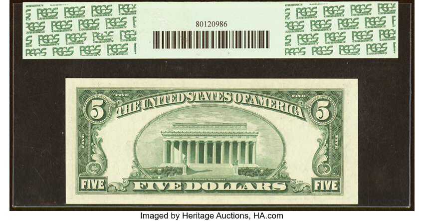 image for: Fr. 1965-I* $5 1950D Federal Reserve Star Note. PCGS Very Choice New 64PPQ....