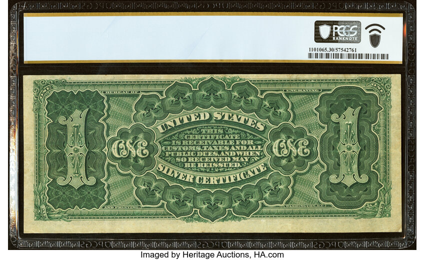 image for: Fr. 217 $1 1886 Silver Certificate PCGS Banknote Very Fine 30....