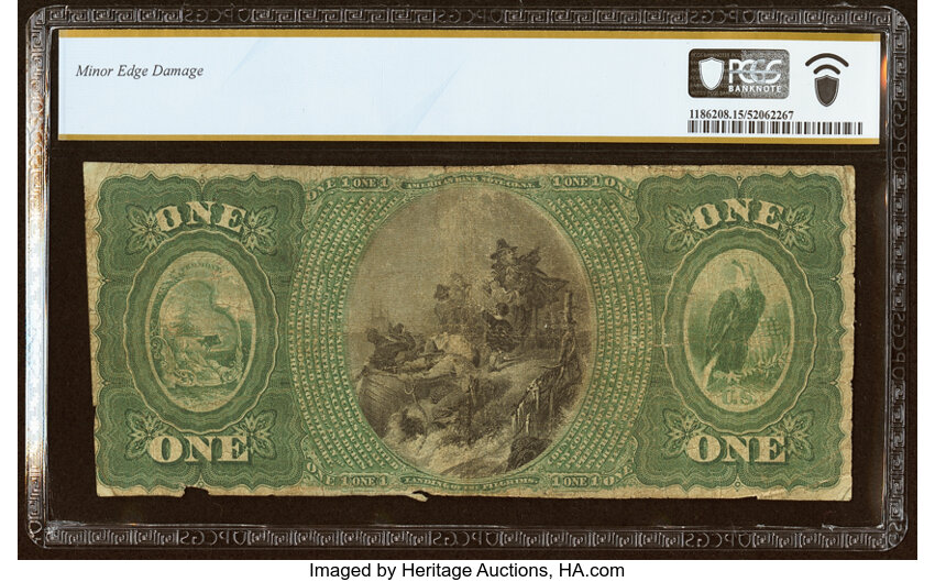 image for: Bethel, VT - $1 Original Fr. 380 The National White River Bank Ch. # 962 PCGS Banknote Choice Fine 15....