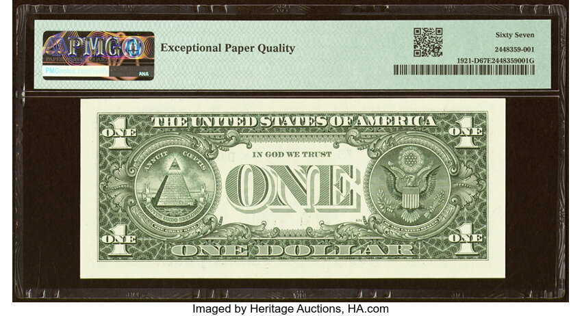 image for: Low Serial Number 3 Fr. 1921-D $1 1995 Federal Reserve Note. PMG Superb Gem Unc 67 EPQ....
