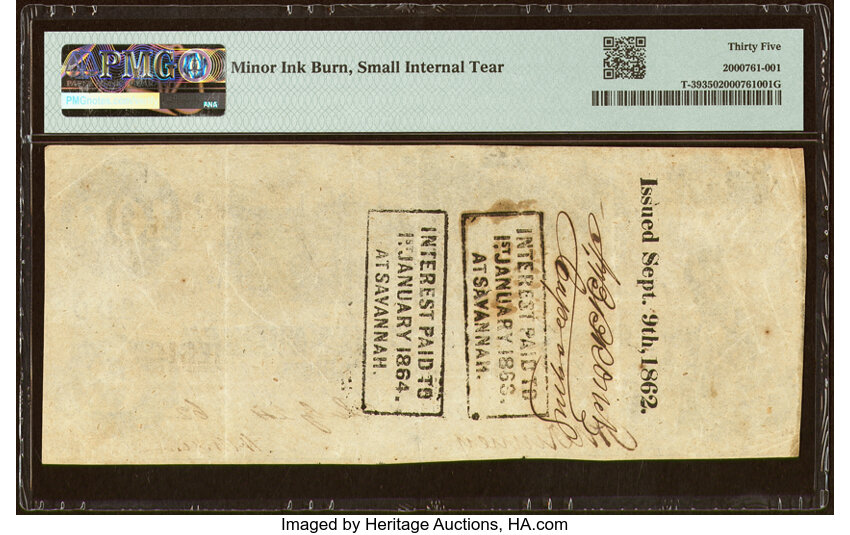 image for: T39 $100 1862 PF-5 Cr. 290 PMG Choice Very Fine 35....