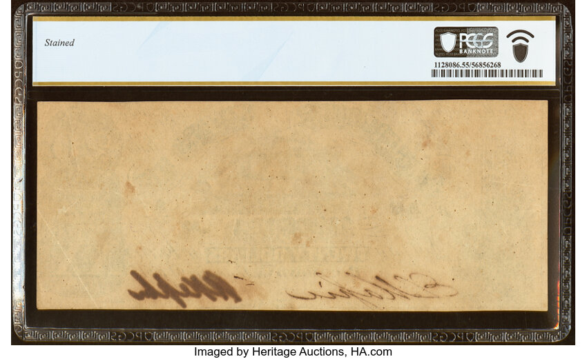 image for: T18 $20 1861 PF-7 Cr. 107 PCGS Banknote About Unc 55....