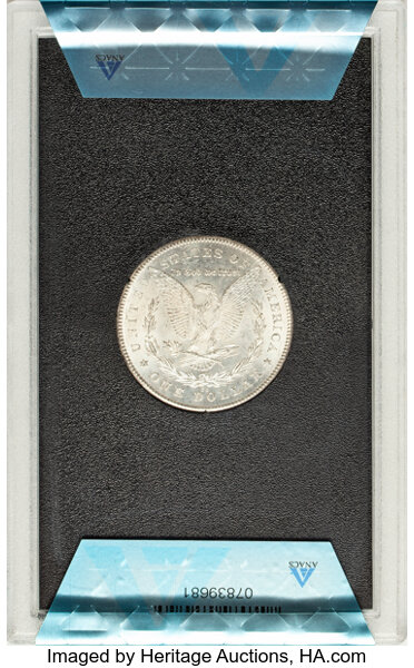 image for: 1878-CC $1 Lines in Wing, VAM-11, MS62 ANACS. A Top 100 Variety....