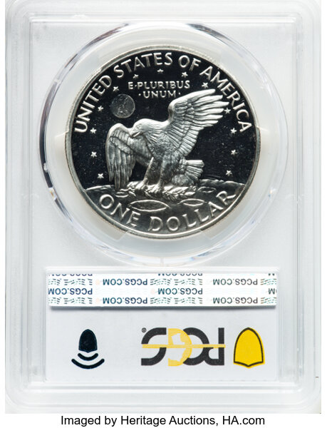 image for: 1971-S $1 Silver, Doubled Die Obverse, FS-106, PR69 Deep Cameo PCGS. PCGS Population: 1 in 69, 0 finer (10/25). Mintage 4,2...