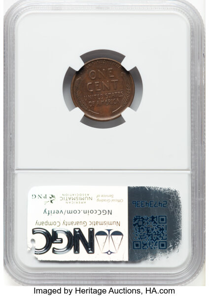 1914-D 1c MS BN AU50 BN CAC thumbnail 2