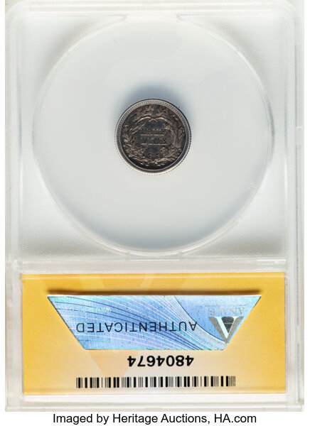 image for: 1865 H10C PR58 ANACS.  Mintage 500....