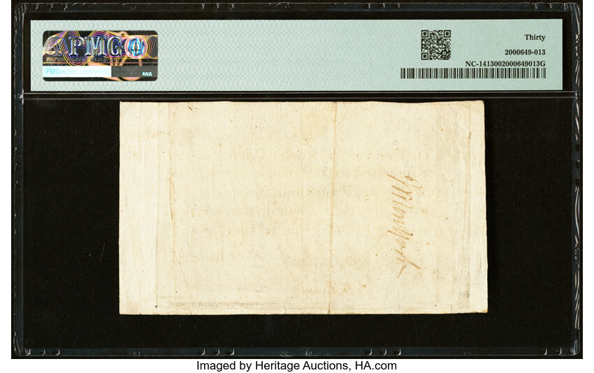 image for: North Carolina December, 1771 £2 PMG Very Fine 30....
