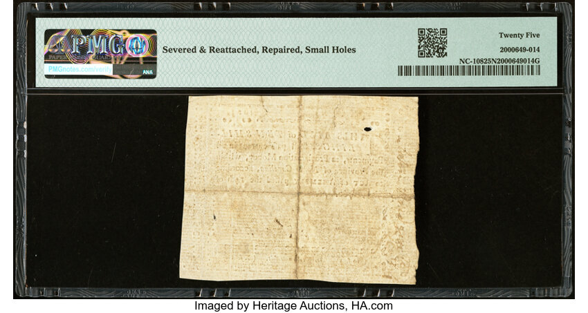 image for: North Carolina July 14, 1760 10s PMG Very Fine 25 Net....