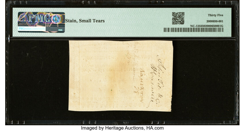 image for: North Carolina April 23, 1761 15s PMG Choice Very Fine 35....