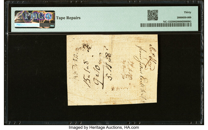 image for: North Carolina December, 1768 40s PMG Very Fine 30....