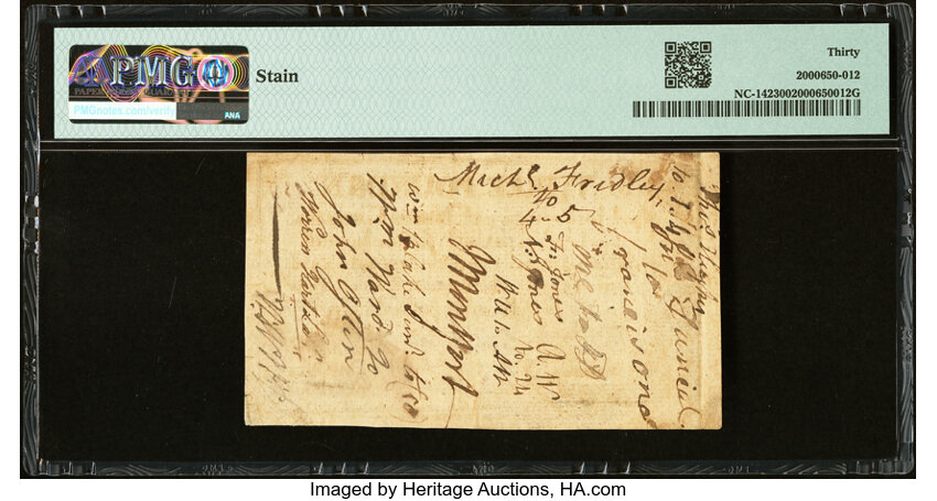 image for: North Carolina December, 1771 £3 PMG Very Fine 30....