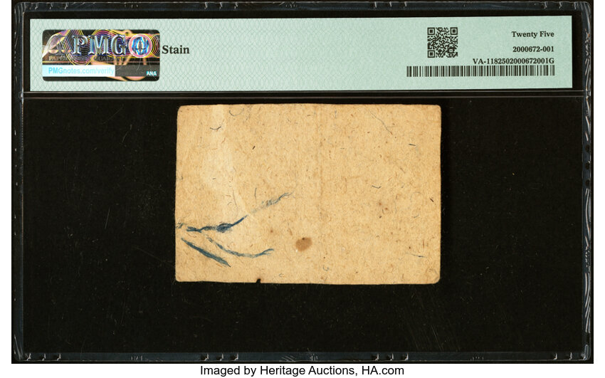 image for: Virginia May 5, 1777 $6 PMG Very Fine 25....