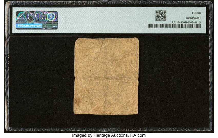 image for: Pennsylvania March 10, 1769 3d PMG Choice Fine 15....