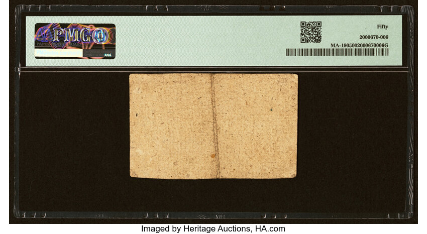 image for: Massachusetts June 18, 1776 3d PMG About Uncirculated 50....